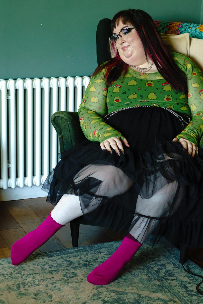 Ultimate Bamboo Ankle Socks - Hibiscus