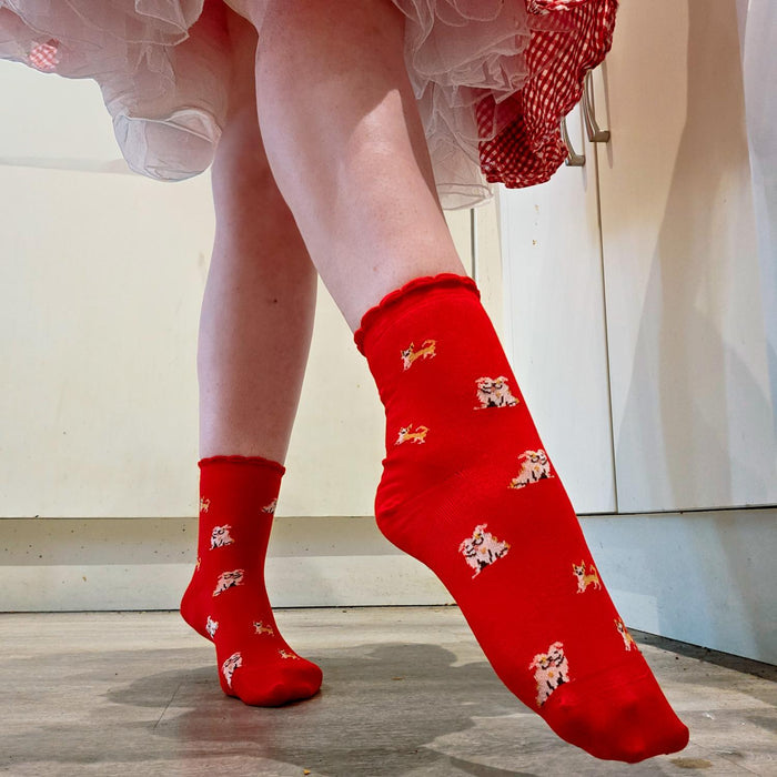 Ultimate Bamboo Ankle Socks - Woof