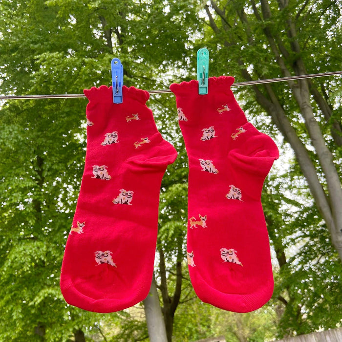 Ultimate Bamboo Ankle Socks - Woof