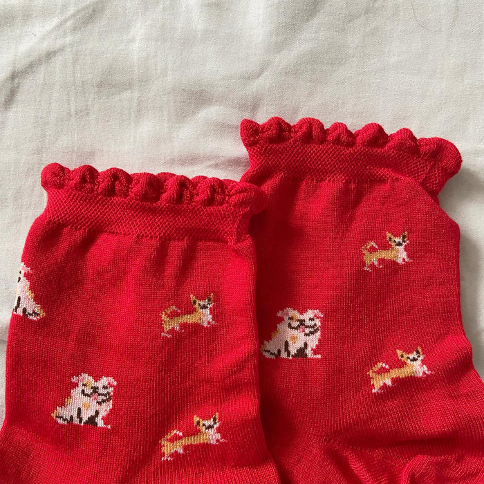 Ultimate Bamboo Ankle Socks - Woof