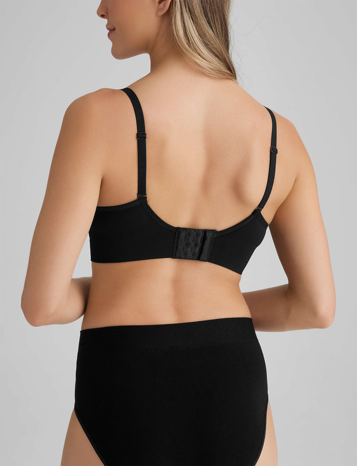 OLD::Ultimate Comfort Wireless Lift Bra (2-Pack)::Black/Butter Scotch