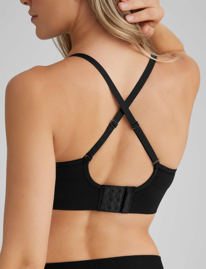 OLD::Ultimate Comfort Wireless Lift Bra (2-Pack)::Black/Butter Scotch