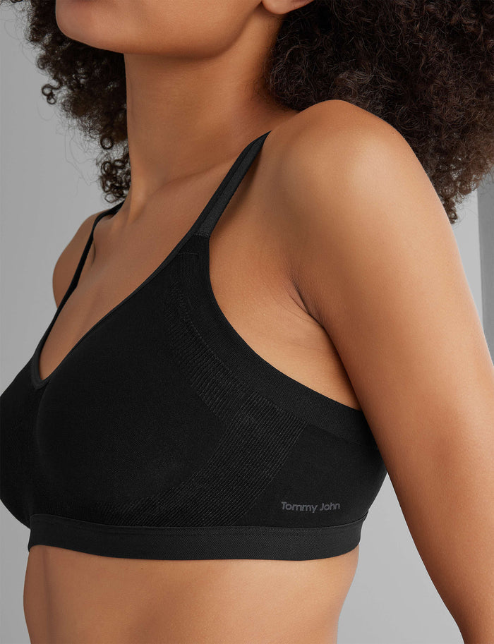 OLD::Ultimate Comfort Wireless Seamless Bra::Black