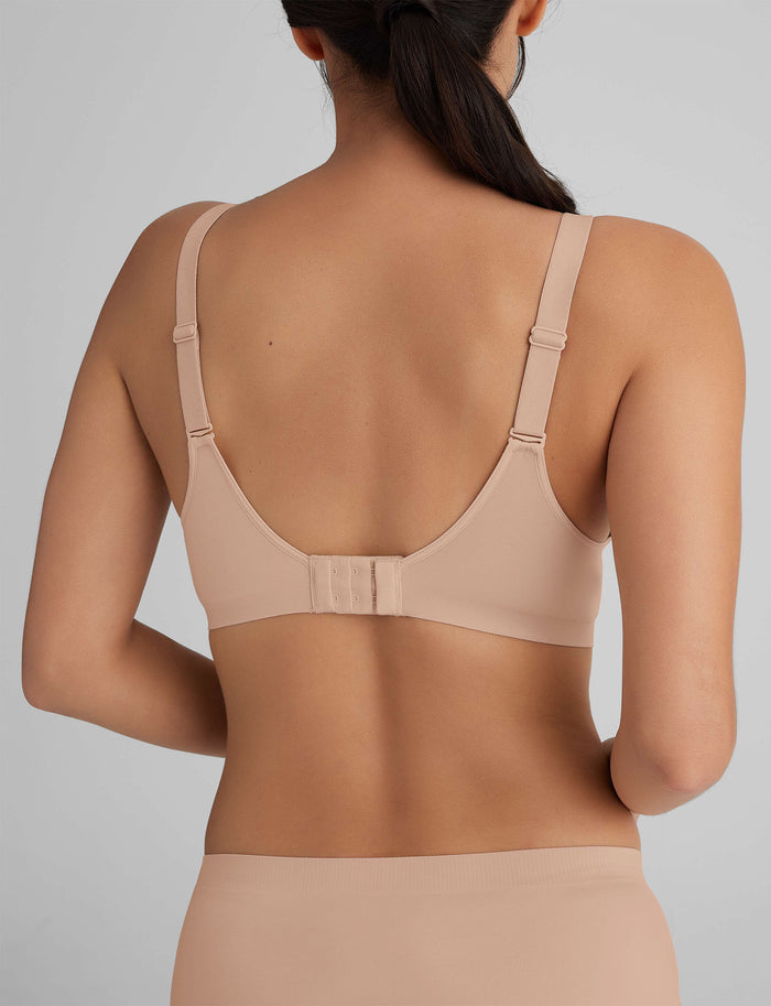 OLD::Ultimate Comfort Wireless T-Shirt Bra (2-Pack)::Black/Paris Nude