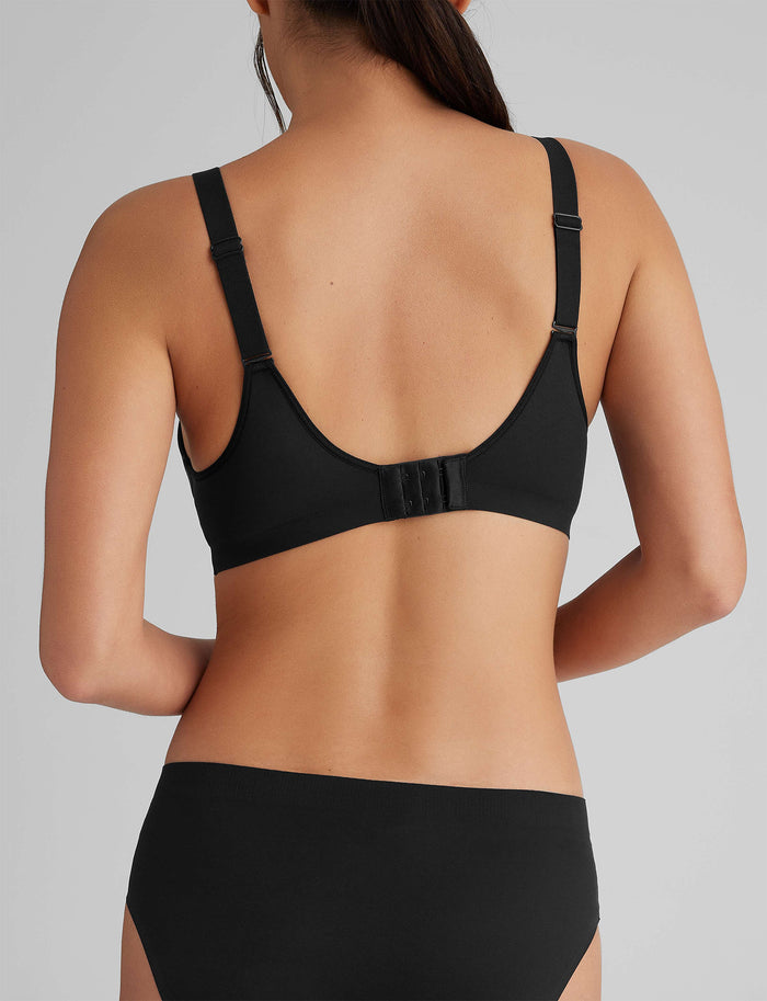 OLD::Ultimate Comfort Wireless T-Shirt Bra::Black