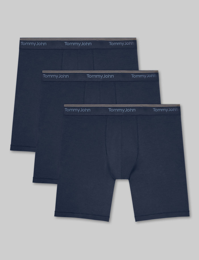 Ultra Soft Flex Mid-Length Boxer Brief 6" (3-Pack)::Dress Blues