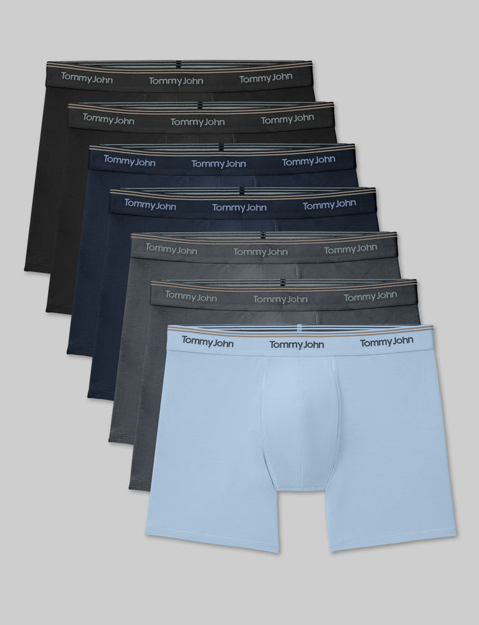 Ultra Soft Flex Trunk 4" (7-Pack)::Black/Dress Blues/Turbulence/Cerulean