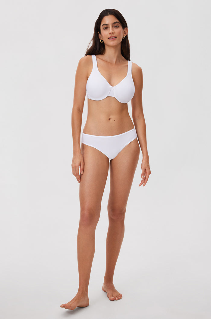 Women's Underwire Minimizer Bra White