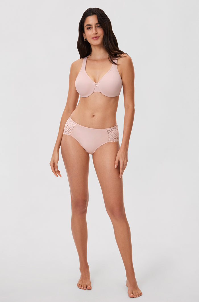 Women's Underwire Minimizer Bra Gentle Rose