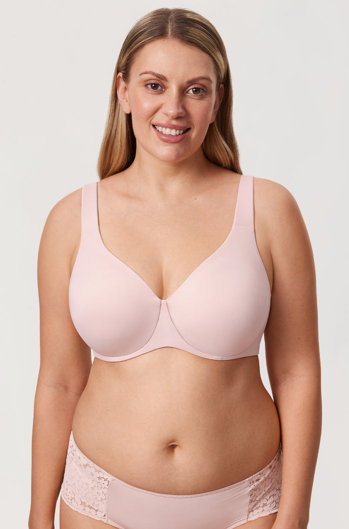 Women's Unlined Minimizer Bra Gentle Rose