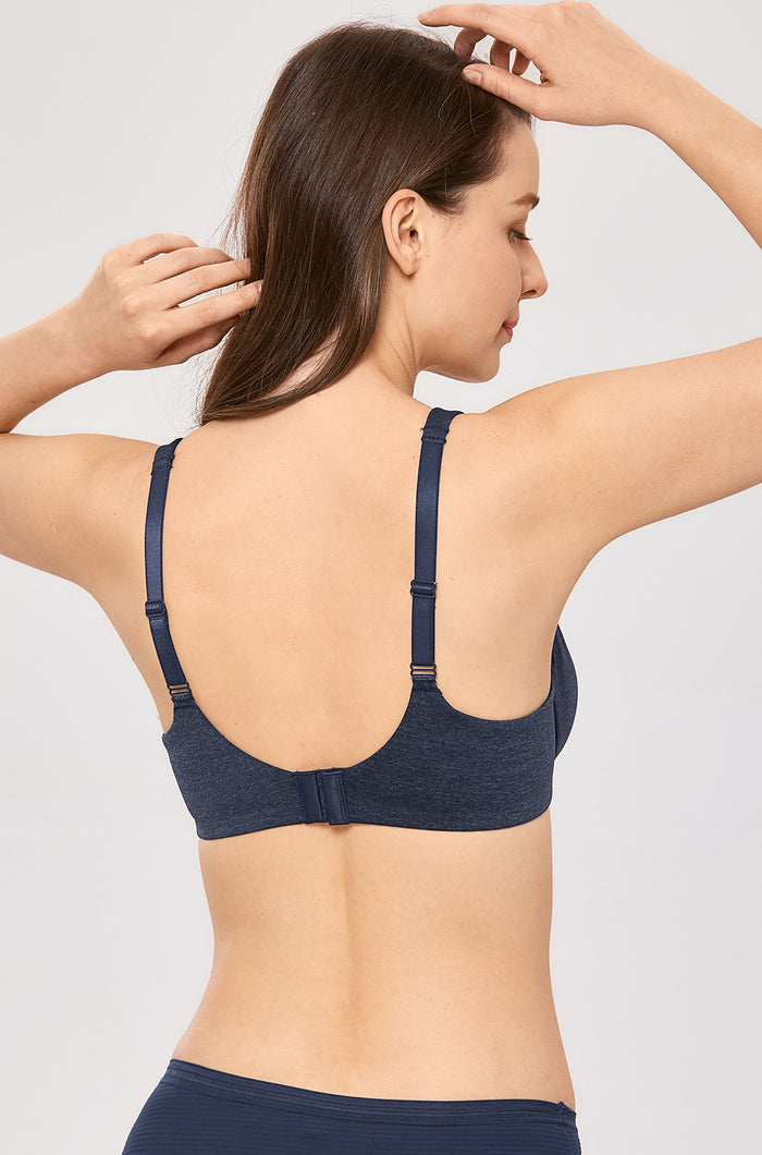 Women's Unlined Minimizer Bra Sapphire Heather