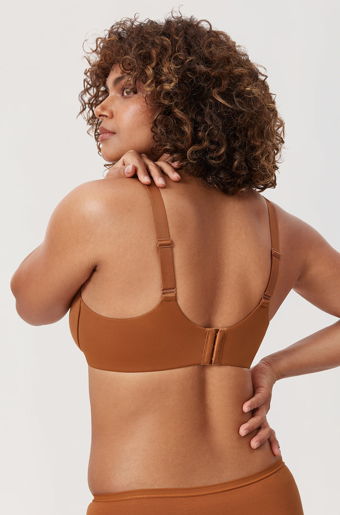 Women's Unlined Minimizer Bra Bronze Beige