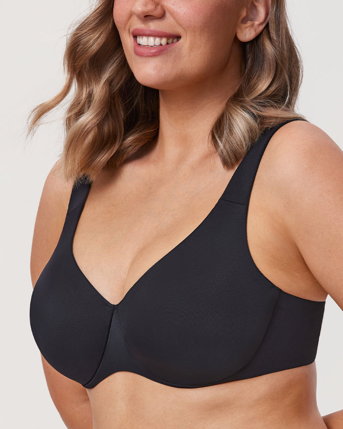 Women's Unlined Minimizer Bra Black