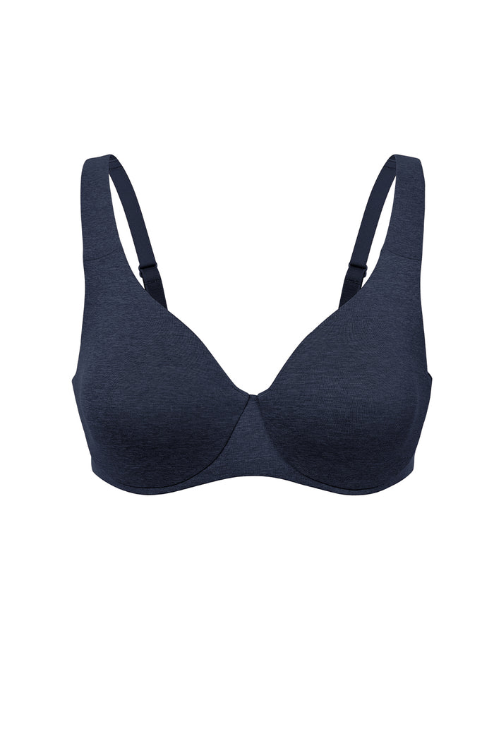 Women's Unlined Minimizer Bra Sapphire Heather