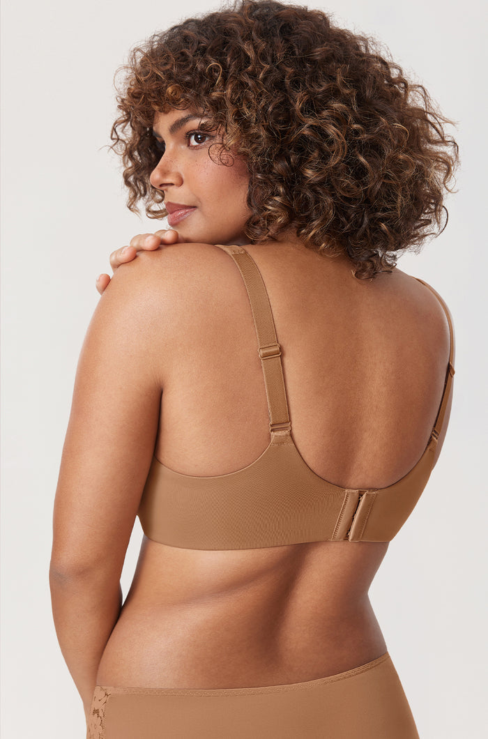 Women's Unlined Minimizer Bra Gravel Beige