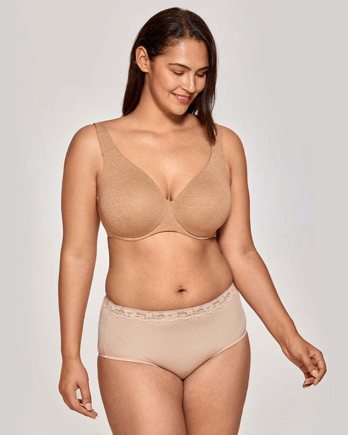 Women's Unlined Minimizer Bra Chanterelle