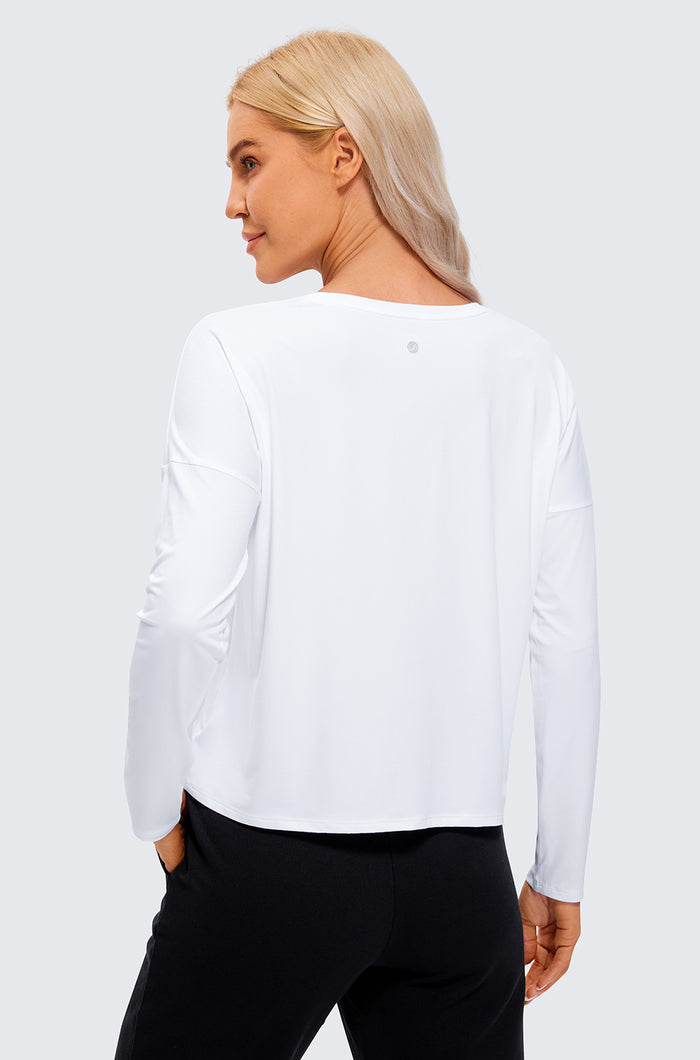 UPF 50+ Long Sleeves Cropped Top
