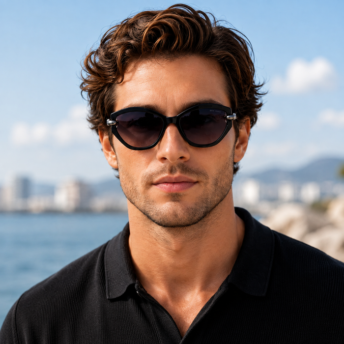 Upgrade your style with these elegant BEN HUNT Polarized Cat Eye Sunglasses.