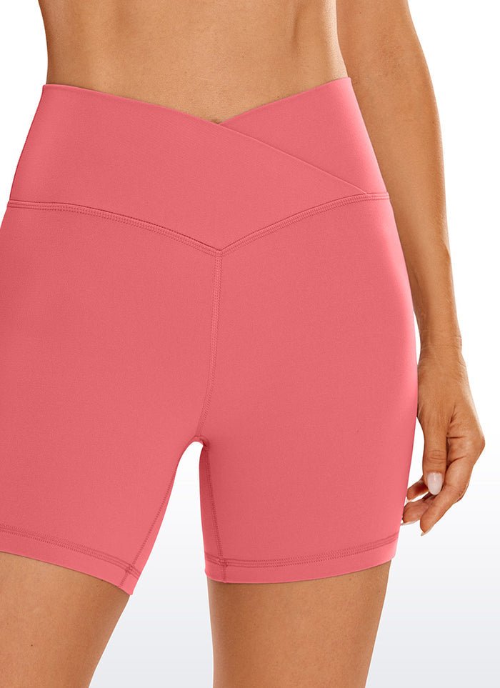 V Cross High Waisted Shorts 5"