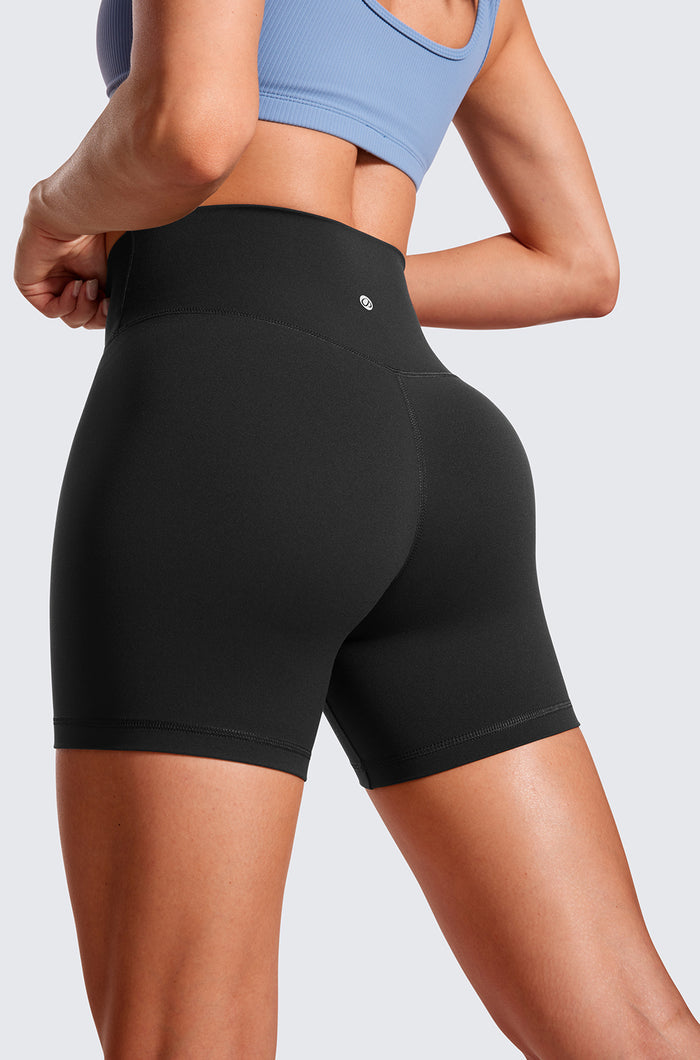 V Cross High Waisted Shorts 5"