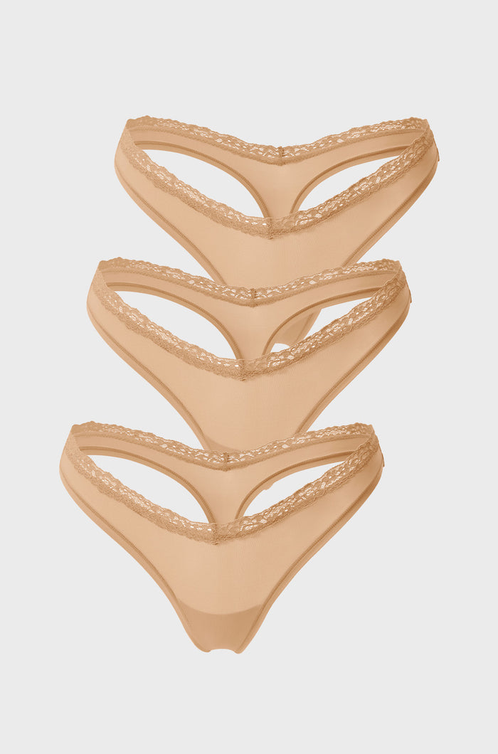 Warm Beige (3pack) / XXS