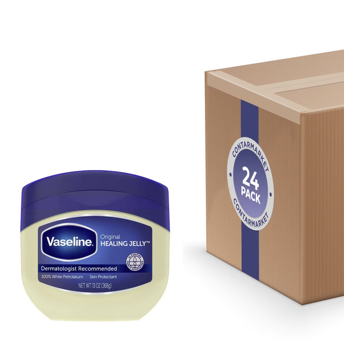 Vaseline Original Healing Jelly Petroleum Jelly - 13 oz - 24 Pack