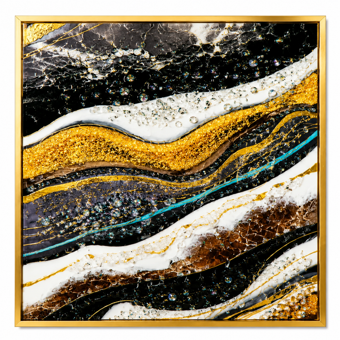 VERRE ART Printed Framed Canvas Painting for Home Deco
