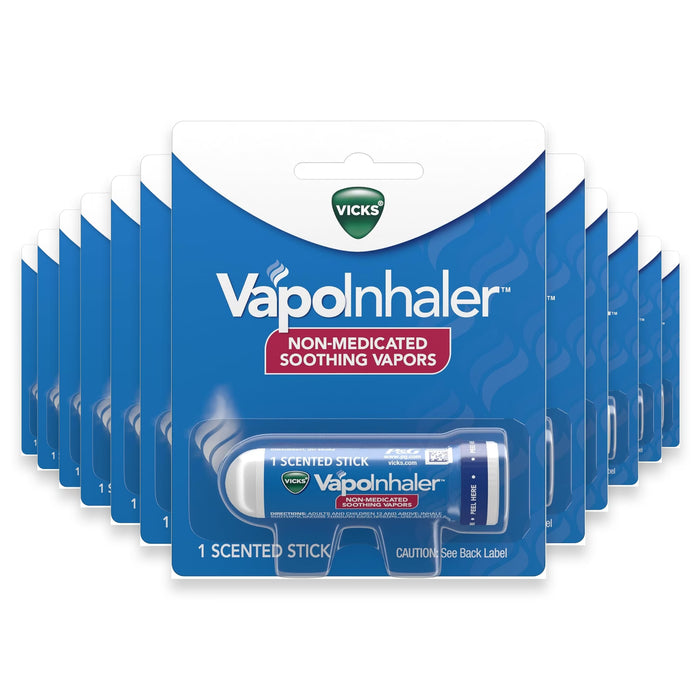 Vicks VapoInhaler Portable Nasal Inhaler - 12 Pack