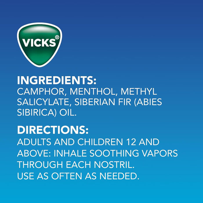 Vicks VapoInhaler Portable Nasal Inhaler - 12 Pack