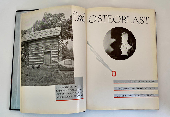 Vintage 1936 Kirksville College of Osteopathy & Surgery Yearbook at Duckwells