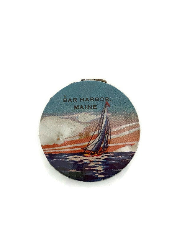 Vintage Bar Harbor Souvenir Retractable Tape Measure at Duckwells
