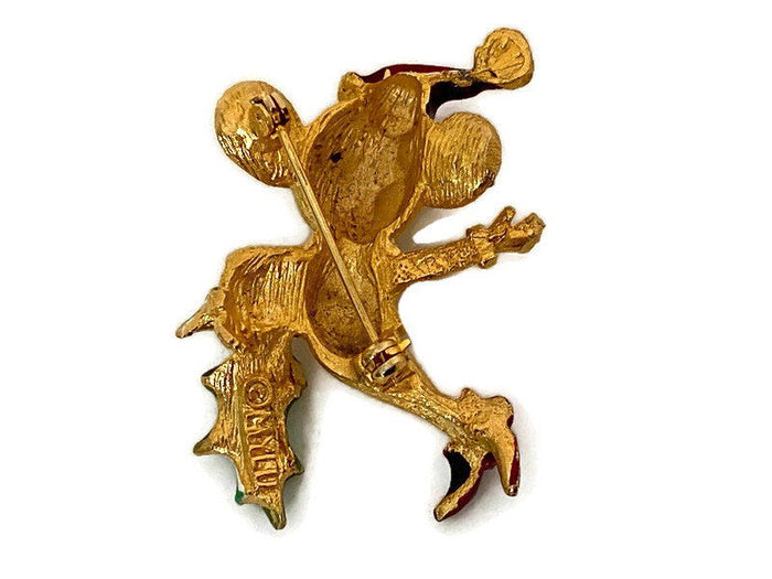 Vintage Christmas Mouse Pin by Mylu at Duckwells