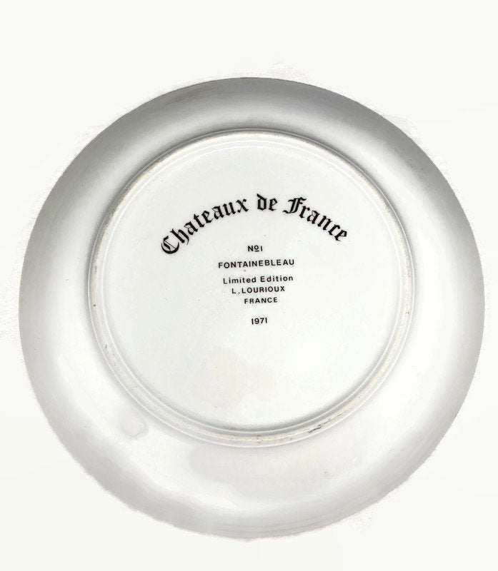 Vintage Fountainebleau Limited Edition L. Lourioux France Plate at Duckwells