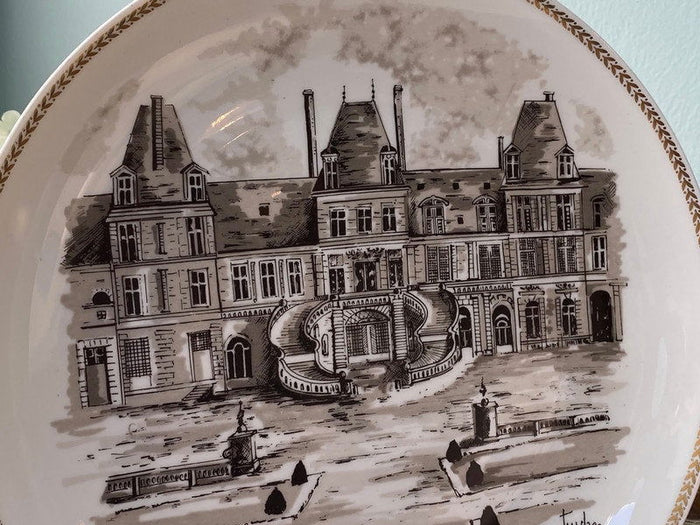 Vintage Fountainebleau Limited Edition L. Lourioux France Plate at Duckwells