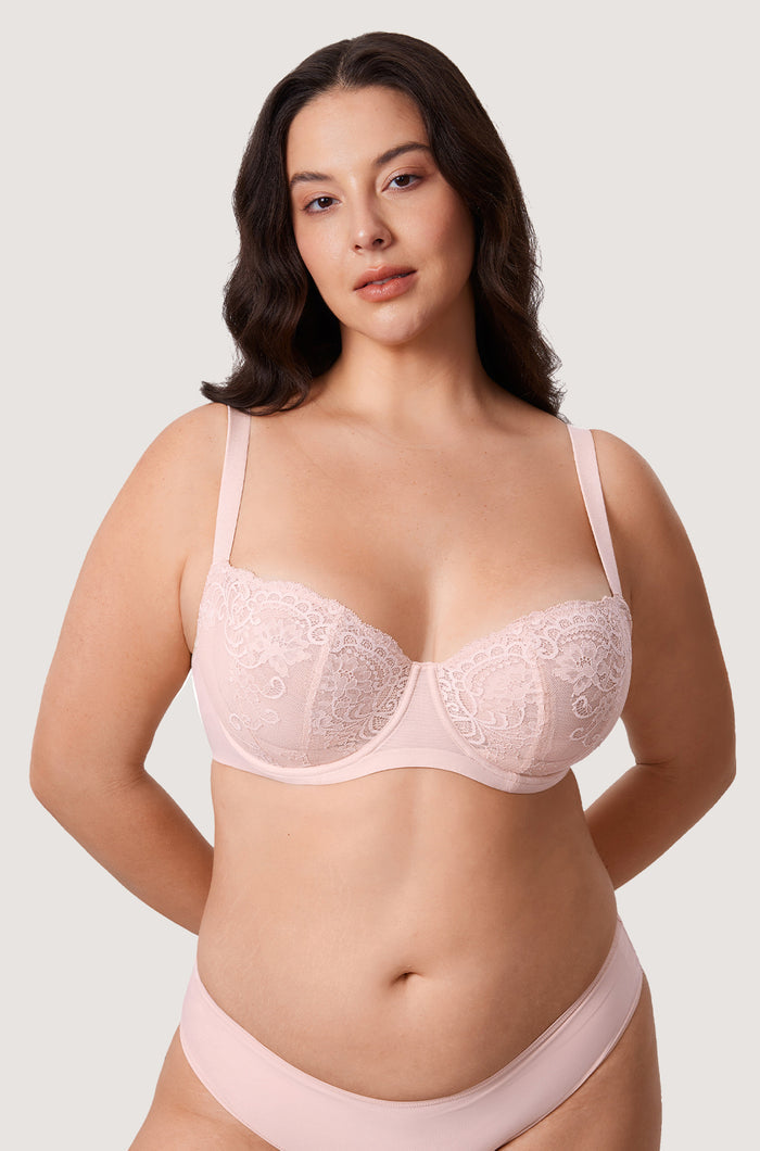 Vintage Lace Balconette Bra