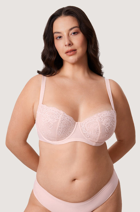 Vintage Lace Balconette Bra