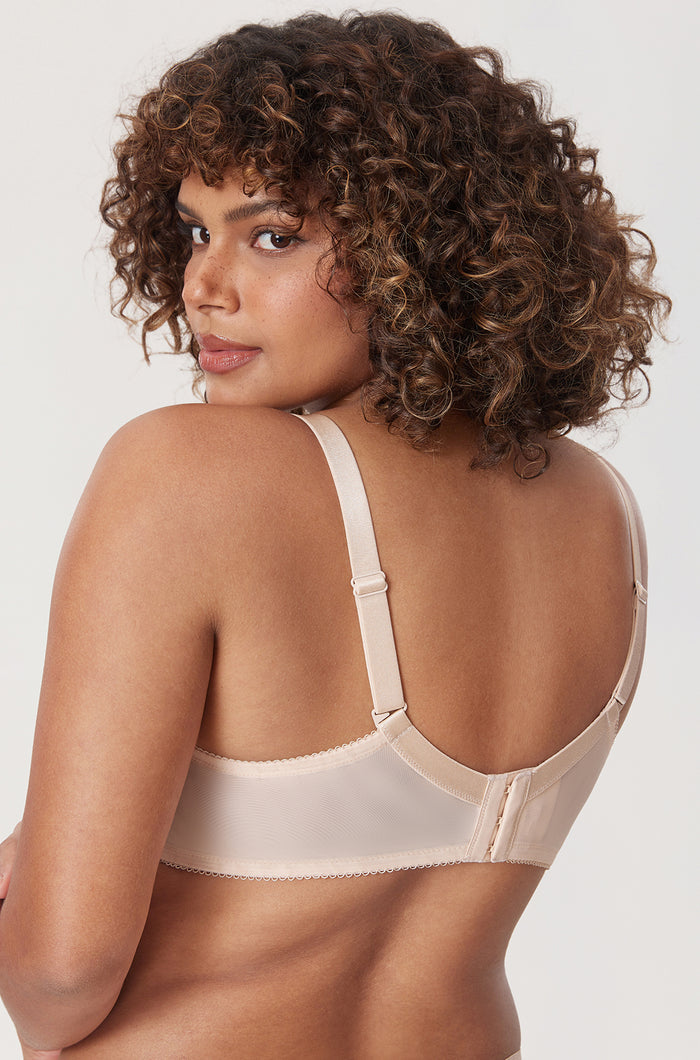 Women's Vintage Lace Unlined Bra Beige