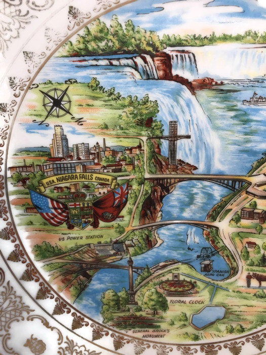 Vintage Niagara Falls Plate Made in Western Germany at Duckwells