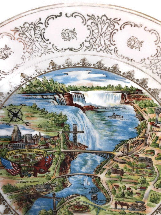 Vintage Niagara Falls Plate Made in Western Germany at Duckwells
