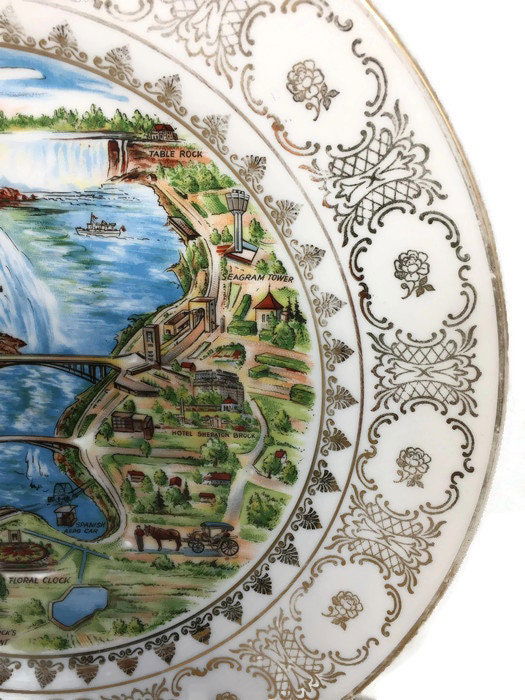 Vintage Niagara Falls Plate Made in Western Germany at Duckwells