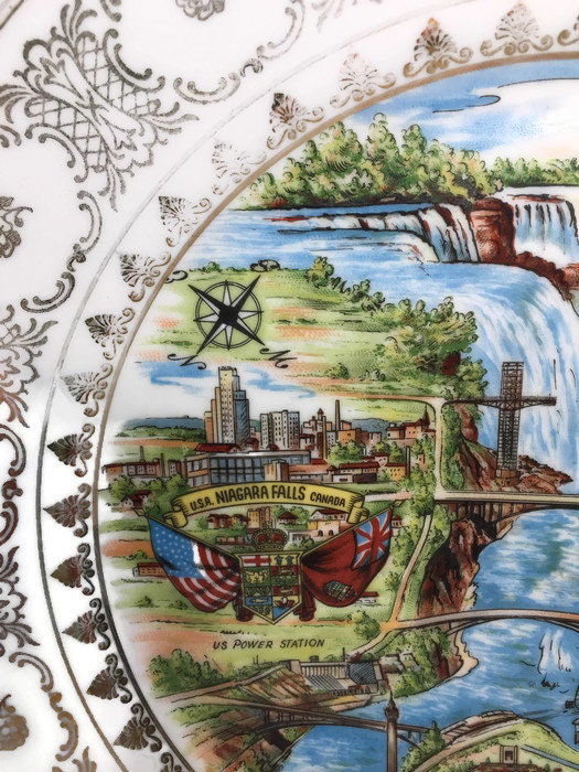Vintage Niagara Falls Plate Made in Western Germany at Duckwells
