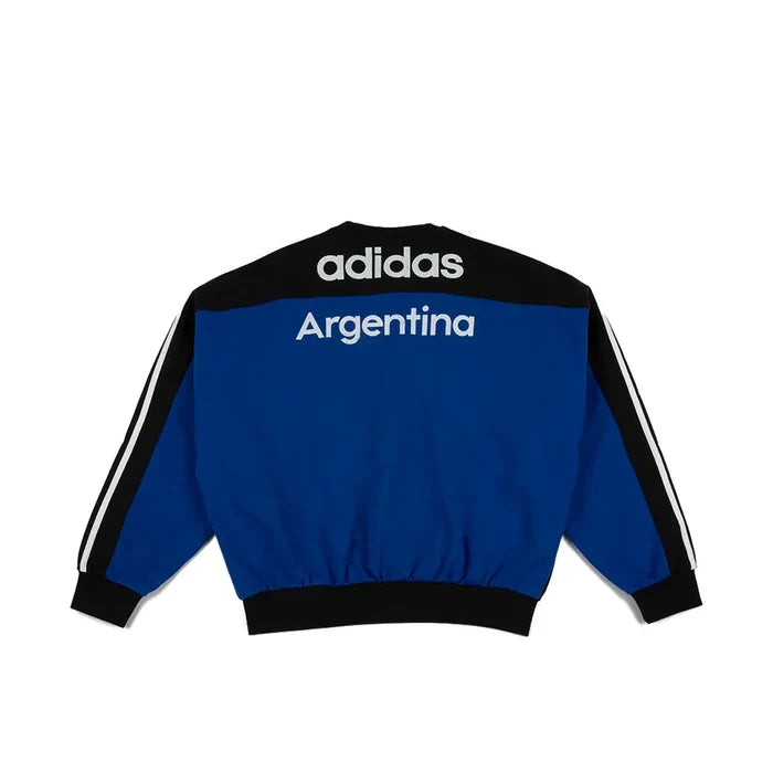 W Cutline Crew Sweatshirt 'Royal Blue Black'