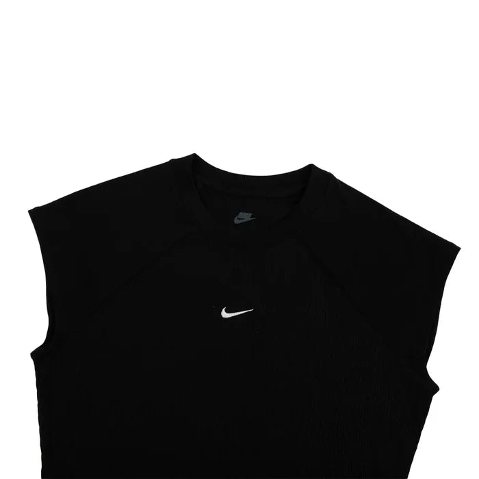 W NSW Chill Knit Tight SS Ribbed Top 'Black'