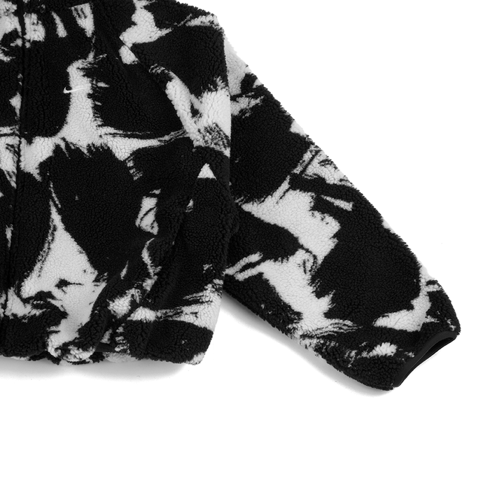 W NSW Oversized High-Pile Fleece Top 'Black White'