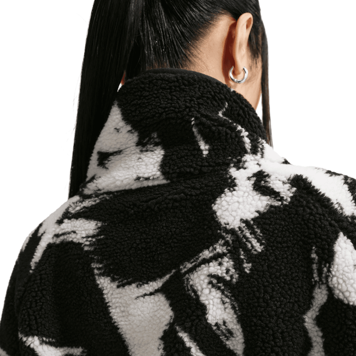 W NSW Oversized High-Pile Fleece Top 'Black White'