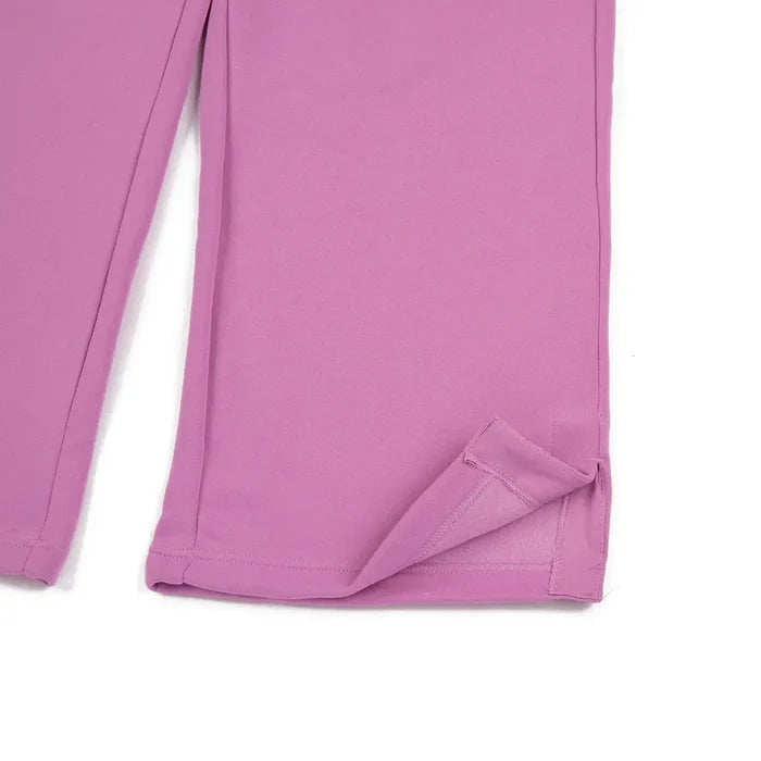 W NSW Phoenix Fleece High-Waisted Wide-Leg Pants 'Light Magenta'