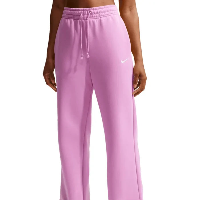 W NSW Phoenix Fleece High-Waisted Wide-Leg Pants 'Light Magenta'