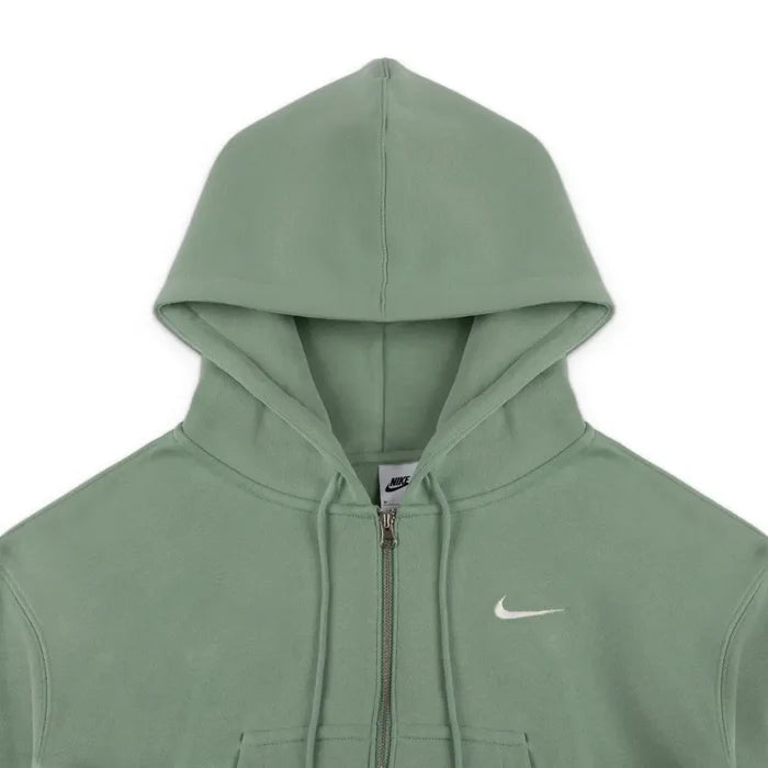 W NSW Phoenix Fleece Loose FZ Cropped Hoodie 'Steam Sail'
