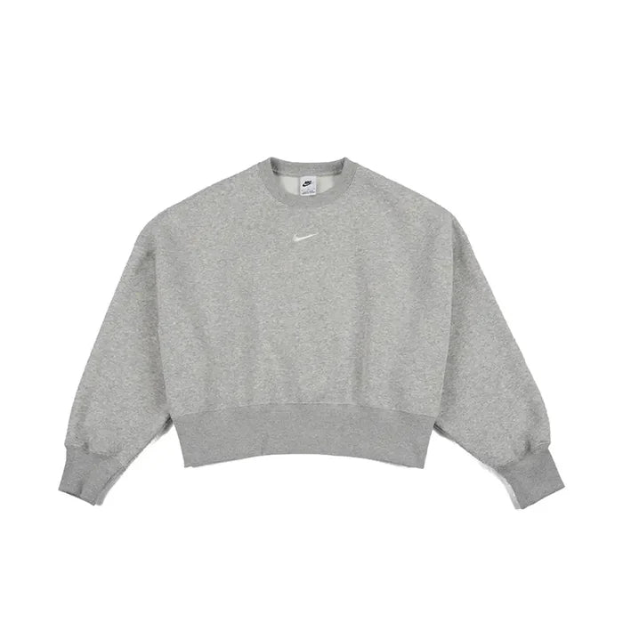 W NSW Phoenix Fleece Over-Oversized Crew-Neck Sweatshirt 'Pure Platinum'