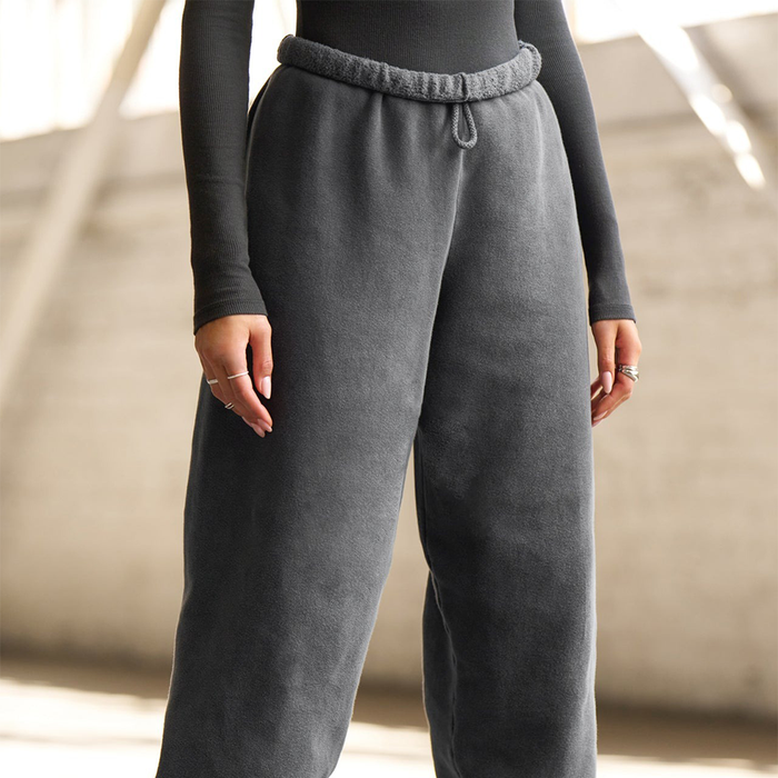 W Oversized Jogger 'Washed Black French Terry'